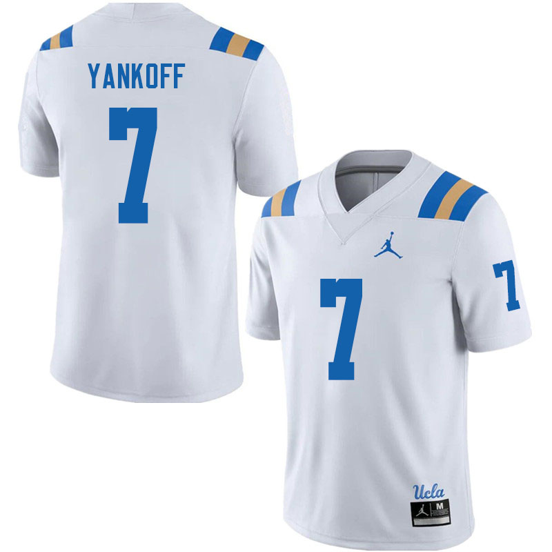 Jordan Brand Men #7 Colson Yankoff UCLA Bruins College Football Jerseys Sale-White